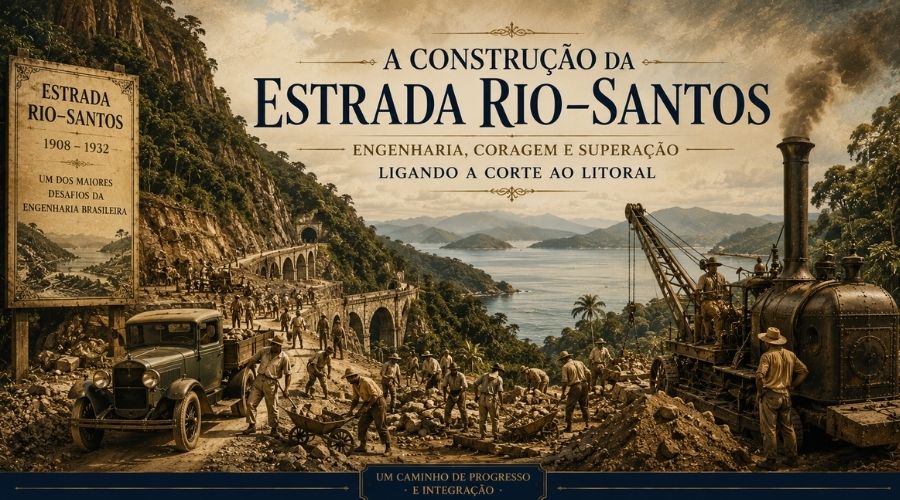 A construção da estrada Rio-Santos